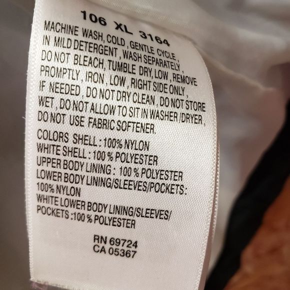 COLUMBIA Black & White Windbreaker Jacket Coat - Picture 7 of 12